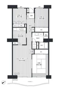 リバーサイド星川【5階】の間取り