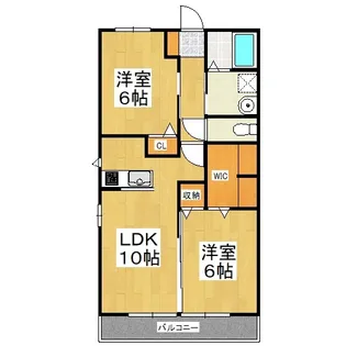 ロココA【1階】の間取り