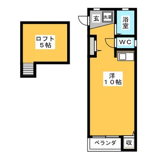 ウッディハウスA【2階】の間取り