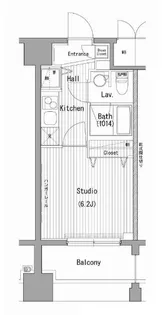 ガーラ・プレシャス横濱関内【6階】の間取り