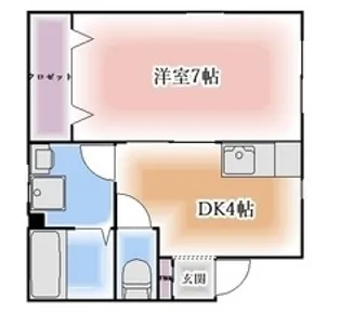 第2三駒ハイツ【2階】の間取り