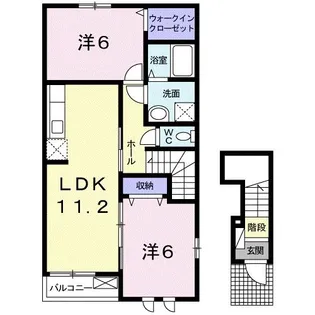 セイバリーハウス【2階】の間取り