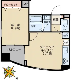 コート・フェリシア【6階】の間取り