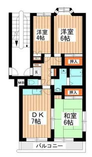 ペルレシュロスパートII【2階】の間取り
