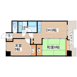 ヴィラIZUMIセントラル【7階】の間取り