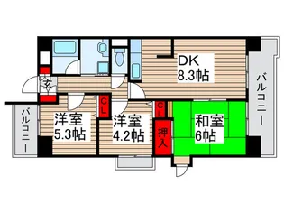 INSURANCE BLDG.V【12階】の間取り