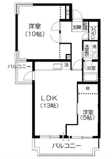 フィオーレ豊島園3【2階】の間取り