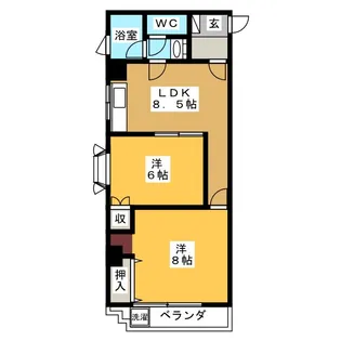 AIRY西日暮里【4階】の間取り