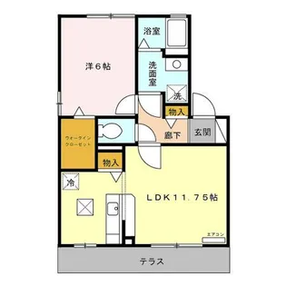 リビングタウン横田新町 A【1階】の間取り