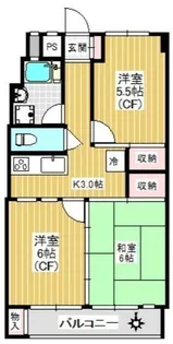 梅田マンション【8階】の間取り