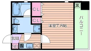 プロスペクト中之島【14階】の間取り