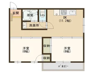 グリーンスクエア三ツ島【2階】の間取り