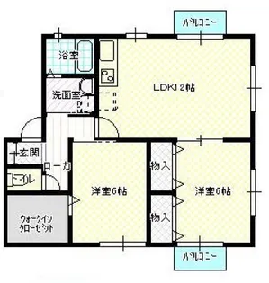 エスポワール【1階】の間取り