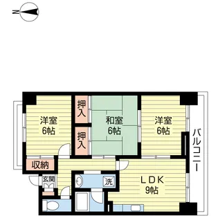 グランデ逢谷内【4階】の間取り