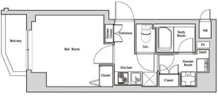ハーモニーレジデンス神楽坂【6階】の間取り