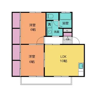 フォレストII【2階】の間取り