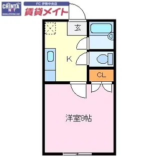 第3シャトーナツヤマ【1階】の間取り