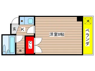 レジデンスM1【4階】の間取り