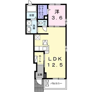 セレノフィオーレ【1階】の間取り