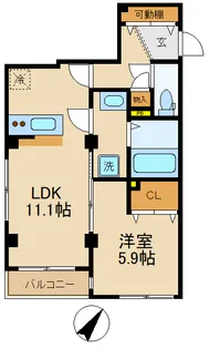 GRACE HILLS【3階】の間取り