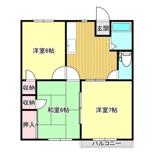 ベアパークヒルズ【2階】の間取り