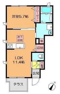 アンシャンテ【1階】の間取り