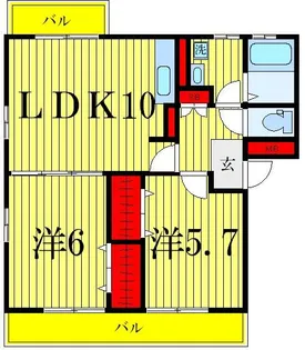 クレールV【3階】の間取り