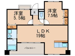 J5.stage.1【9階】の間取り
