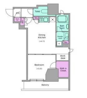 レジディア文京本郷IV【9階】の間取り