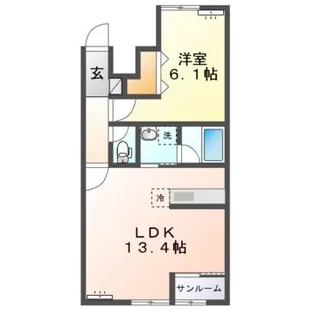 ドゥオ【1階】の間取り