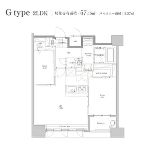 エンクレスト博多STYLE【12階】の間取り