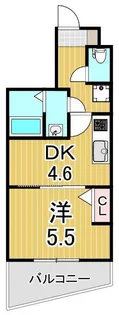 ペアパレス六町1号館【5階】の間取り