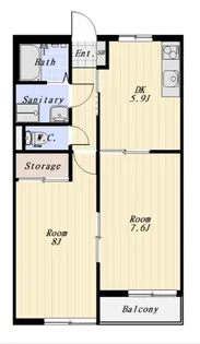 ローゼンハイム【2階】の間取り