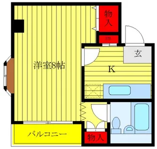 ソレイユ清水【2階】の間取り