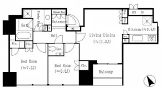 ザ・神宮前レジデンス【18階】の間取り