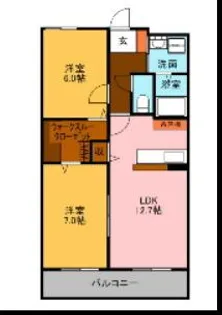 Cuarto gishou (クアルト ギショウ)【2階】の間取り