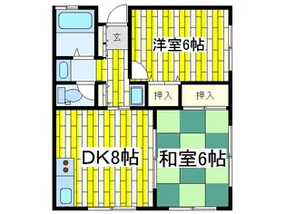 グリーンハウス【1階】の間取り