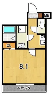 サクシード深草III【3階】の間取り