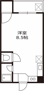 第二清水ハイツ【2階】の間取り