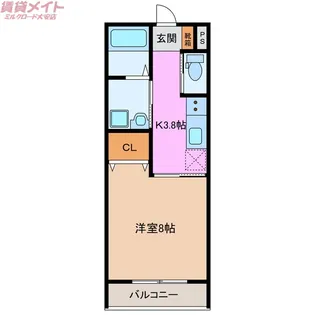 S・GRANDE A棟【2階】の間取り