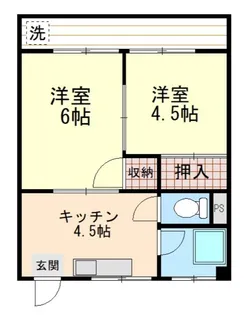 第一浅羽野ハイツ【3階】の間取り