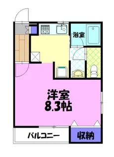 BLUETREE簗瀬 D【3階】の間取り