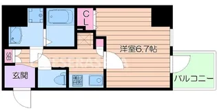 Fujiman北梅田【13階】の間取り