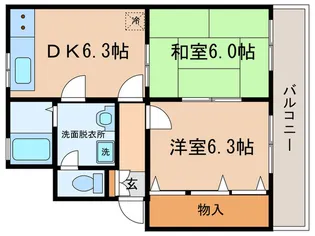サンガーデン【2階】の間取り