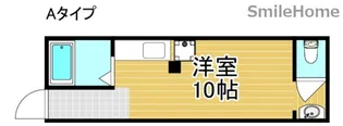 フラット東粉浜【1階】の間取り