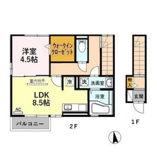 フェリスさくらIII【2階】の間取り