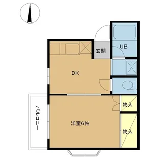 サクラコーポW【2階】の間取り