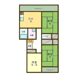 グランスィート沼津【1階】の間取り