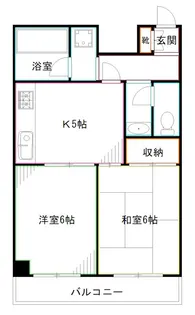 ダイアパレス中野本町【4階】の間取り