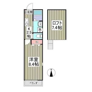 パルトネール千歳船橋【2階】の間取り